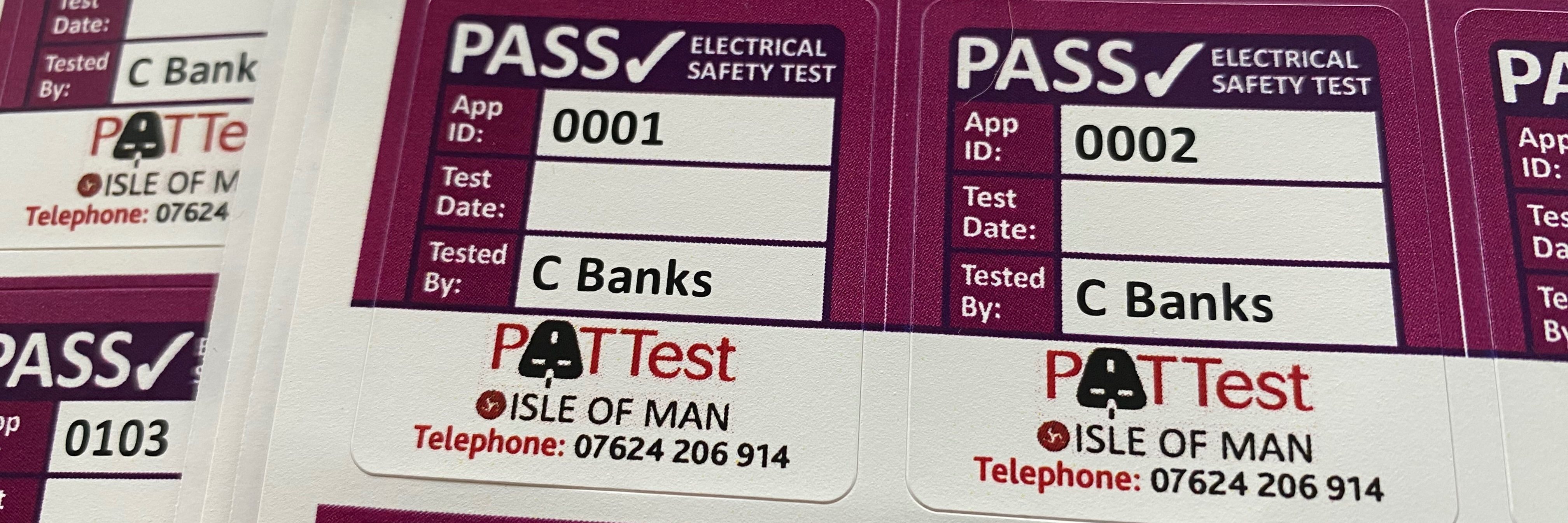 Pat Test Isle of Man cover